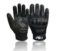 ADM Gants Moto Homologués Homme Certifiés CE Logo Motard Été Hiver Mi Saison Gants Moto Scooter Homme Respirants & Antidérapants, Noir, Taille XL