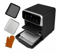 ADM Mini-Four Électrique 8L Tactile 1350W 10-en-1 Grill Toast Cuisson 2 Grilles Incluses Température 200°C