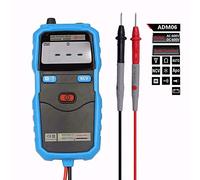 ADM06 Fonction automatique Mini multimètre numérique de poche Tension alternative CA Test de continuité NCV avec rétroéclairage et lampe de travail, Mesures Précises