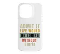Admets-Le, la Vie Serait ennuyeuse sans Le Travail de Bureau de Gloria Coque pour iPhone 14 Pro