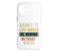 Admets-Le, la Vie Serait ennuyeuse sans Le Travail de Bureau de Gloria Coque pour iPhone 16 Plus