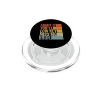 Admets-Le, tu Vas Faire Preuve de discrétion : Miss Me Bruh Teachers Vintage PopSockets PopGrip pour MagSafe