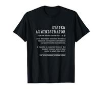 Administrateur système Dictionnaire drôle Définition Terme T-Shirt