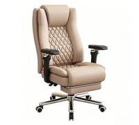 Administration Chaise de Bureau avec accoudoirs rabattables Fauteuil de Bureau Confortable Soutien Lombaire for Maison et Jeux vidéo(Khaki)