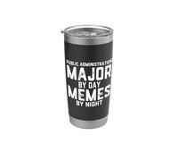 Administration publique Major By Day Memes Night Politique publique Gobelet isotherme en acier inoxydable double paroi