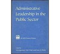 Administrative Leadership In The Public Sector