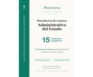 Administrativo del Estado · 15 simulacros de examen: 1.650 preguntas originales con solución razonada · Ejercicio único completo · Turno libre · Edición 2026