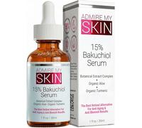 Admire My Skin Sérum Bakuchiol - Sérum naturel au rétinol pour soins de la peau - Meilleure alternative pour anti-âge, anti-imperfections - Sérum facial anti-rides sans cruauté envers les animaux