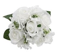 Admiré par la Nature 9 tiges Rose Artificielle Hortensia Mixed Bouquet
