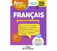 Admis au CRPE 2026-2027 - Epreuve écrite d’admissibilité L3 - Français Toutes les clés de la réussite - Clarisse Coffin - Vuibert - ebook (ePub) - Scolaire / Universitaire