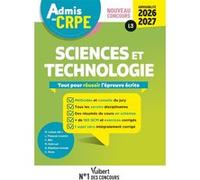 Admis au CRPE 2026-2027 - Epreuve écrite d’admissibilité L3 - Sciences et technologie Marc Loison (Collection dirigée par), Cédric Blin (Auteur), Laurent François (Auteur), Laurent François (Coordinat