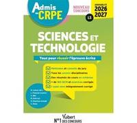 Admis au CRPE 2026-2027 - Epreuve écrite d’admissibilité L3 - Sciences et technologie