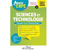 Admis au CRPE 2027-2028 - Sciences et technologie : Epreuve écrite d’admissibilité L3: Toutes les clés de la réussite