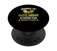 Admit It, Game Night is More Cool When I’m Here Pickleball PopSockets PopGrip Adhésif