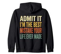 Admit It Im The Best Mistake Citation rétro Amusante pour Couples Sweat à Capuche