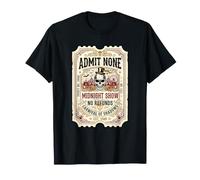 Admit None Midnight Show No Skull Hat Re Carnival Halloween T-Shirt