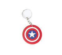 ADMOTO Le Bouclier de Captain America Porte-clés en Silicone Doux pour Tous Les Types de clés, Red