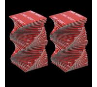 Admygo 80 Pièces Double Face Extra Fort, Ruban Adhésif Double Face, avec la Technologie avancée, Adhésif de montage pour intérieur & extérieur,30mmx30mm