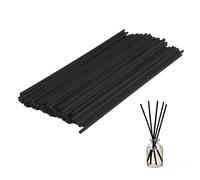 Admygo Lot de 50 bâtons diffuseurs de roseaux en Bois de rotin épais de 19,8 cm, bâtons diffuseurs d'huiles essentielles, bâtonnets en Fibre pour diffuseurs, pour la Maison, Le Bureau (Noir)