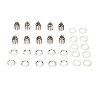 ADMYTHGB 10 prises XLR mâles à 4 broches, montage sur panneau métallique, connecteur XLR mâle pour système audio micro, conception à enfichage et déclenchement avec rondelle d’étanchéité