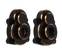 ADMYTHGB 2 pièces de Couvercle en Laiton pour Le Pivot de Direction télécommandé, Protection Noire revêtue pour Le Pivot de RGT EX86190 LC76 1/10 RC Crawler, Mise à Niveau Robuste pour Une