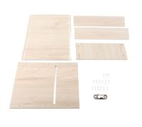ADMYTHGB Abri à Chauves-Souris d’extérieur, maisonnette en Bois à Un étage pour Les Eaves de Jardin, boîte à Chauves-Souris en Bois Composite résistant aux intempéries avec matériel de