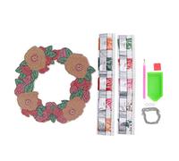 ADMYTHGB Couronne de peinture strass DIY 5D strass Art Kit avec diamants de forme spéciale et lumière LED Prêt à l'emploi Tableau PP pour la maison salon Décoration de Noël