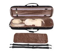 ADMYTHGB Étui pour Violon Taille 4/4 avec hygromètre, boîte de Rangement Rigide pour Violon, Moniteur d'humidité intégré, étui de Protection doublé en Daim pour Violon Pleine Taille, doté d