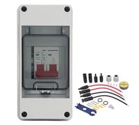 ADMYTHGB Interrupteur d’Isolation électrique photovoltaïque DC 500 V, Interrupteur de Coupure DC pour installations PV, Interrupteur de Charge DC Solaire étanche IP65 avec Couvercle (16A)