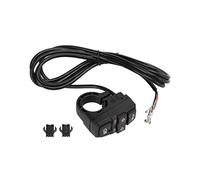 ADMYTHGB Interrupteur électrique 3 en 1 pour phare de vélo et klaxon, contrôle du signal de virage sans fil pour scooter E - Nylon résistant à l'usure - Interrupteur de guidon avec fil de 169,9 cm