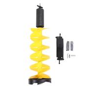 ADMYTHGB Kit de tarière électrique pour la Glace hivernale, tarière électrique de Rupture de Glace avec Foret à Spirale Flottante en Nylon de 8 Pouces, têtes de Coupe en Acier Robustes pour