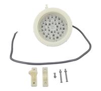 ADMYTHGB Lumières LED pour Piscine, 140 mm, étanches et Submersibles, lumière sous-Marine, 8 W, AC 24 V, lumières LED en Plastique d’ingénierie colorées pour Fontaine de Piscine et Spa,