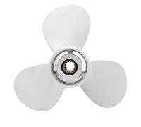 ADMYTHGB Marine 11-1/8 X 13 - G 69W - 45945-00 - Hélice de Moteur de Bateau EL, hélices de Moteur Hors-Bord en Alliage d'aluminium pour, Conception à 3 pales Haute Performance avec