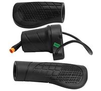 ADMYTHGB Poignée d'accélérateur demi-torsion 76x, accélérateur de vélo étanche, anneau de verrouillage en alliage d'aluminium avec poignée en caoutchouc antidérapant, compatible avec