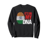 ADN Drapeau de l'Inde Pays Empreintes digitales Cadeau Sweatshirt