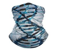 Adn Hélice Génétique Écharpe Demi-Visage Séchage Rapide Bande De Cheveux Élastique Headwrap pour Vélo Femme Cyclisme 25X50Cm