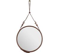 GUBI Adnet Miroir Mural Circulaire Ø45 cm Cuir Tanné