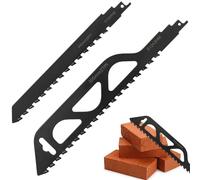 ADNEWX Lame de Scie Sabre Professionnelles HM 240/305mm - Lame Scie Sabre Carbure pour Béton Cellulaire Bois et Brique - Compatible Einhell Dewalt Bosch