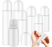 ADNEWX Lot de 7 rouleaux de déodorant rechargeables vides - 50 80 ou 100 ml - Pour huiles essentielles - Crème solaire - Déodorant anti-moustiques - Crème hydratante