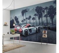 Mural Géant Papier Peint Audi R8 Dans La Chambre D'Enfant Décor Voiture De Sport