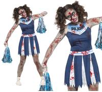 Costume De Fête De Pom-Pom Girl Zombie Pour Femmes Lycée Halloween