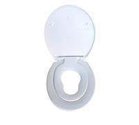 ADOB, Lunette de Toilette avec Siège Enfant Magnétique, Frein de Chute et Charnière Réglable, Abattant WC Familial en Durplast (plus fort que Polyéthylène), amovible pour faciliter le nettoyage