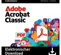 Adobe 30006682 Acrobat Classic 3 ans Code de téléchargement logiciel