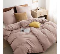 Adobe 4-Piece Bed Linen 135 X 200 Cm Pink 2 X Duvet Cover 135 X 200 Cm + 2 X Pillow Cases 80 X 80 Cm Oeko-Tex Certified Polyester Microfibre With Zip