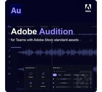 Adobe Audition for Teams with Adobe Stock Standard Assets 10 - 49 Utilisateur(s)