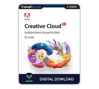 Adobe Creative Cloud - Abonnement 12 mois - Compte personnel - Tous supports - Licence officielle Adobe - Non mutualisé