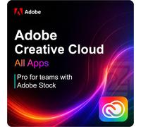 Adobe Creative Cloud All Apps with Adobe Stock for Teams Gouvernment (GOV) 1 - 9 Utilisateur(s)