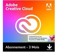 Adobe Creative Cloud - Licence 3 mois - 2 appareils - PC/Mac/Mobile
