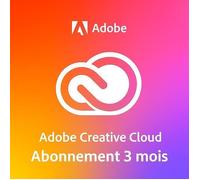 Adobe Creative Cloud - Licence 3 mois - 2 appareils - PC/Mac/Mobile