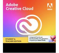 Adobe Creative Cloud Pro Étudiant | 2 Installations | Licence annuelle | La dernière version